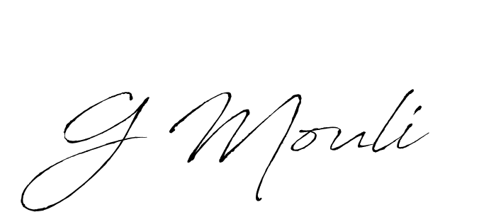 Also we have G Mouli name is the best signature style. Create professional handwritten signature collection using Antro_Vectra autograph style. G Mouli signature style 6 images and pictures png
