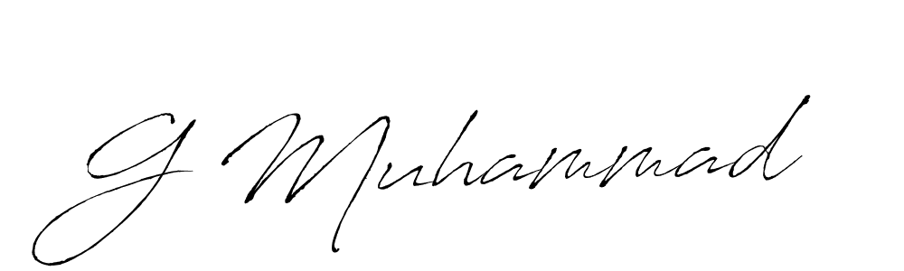 Use a signature maker to create a handwritten signature online. With this signature software, you can design (Antro_Vectra) your own signature for name G Muhammad. G Muhammad signature style 6 images and pictures png