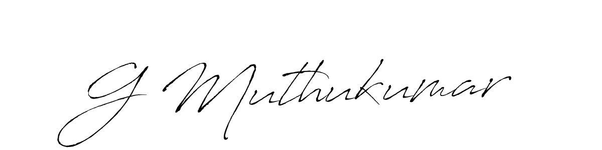 Create a beautiful signature design for name G Muthukumar. With this signature (Antro_Vectra) fonts, you can make a handwritten signature for free. G Muthukumar signature style 6 images and pictures png