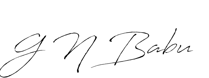 Make a beautiful signature design for name G N Babu. Use this online signature maker to create a handwritten signature for free. G N Babu signature style 6 images and pictures png