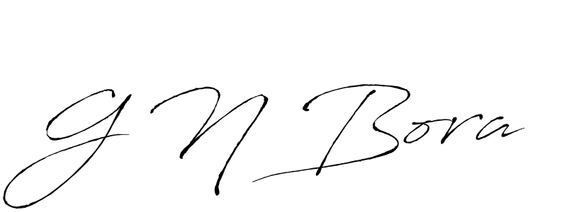G N Bora stylish signature style. Best Handwritten Sign (Antro_Vectra) for my name. Handwritten Signature Collection Ideas for my name G N Bora. G N Bora signature style 6 images and pictures png