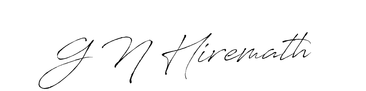 Antro_Vectra is a professional signature style that is perfect for those who want to add a touch of class to their signature. It is also a great choice for those who want to make their signature more unique. Get G N Hiremath name to fancy signature for free. G N Hiremath signature style 6 images and pictures png