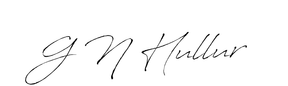 Similarly Antro_Vectra is the best handwritten signature design. Signature creator online .You can use it as an online autograph creator for name G N Hullur. G N Hullur signature style 6 images and pictures png
