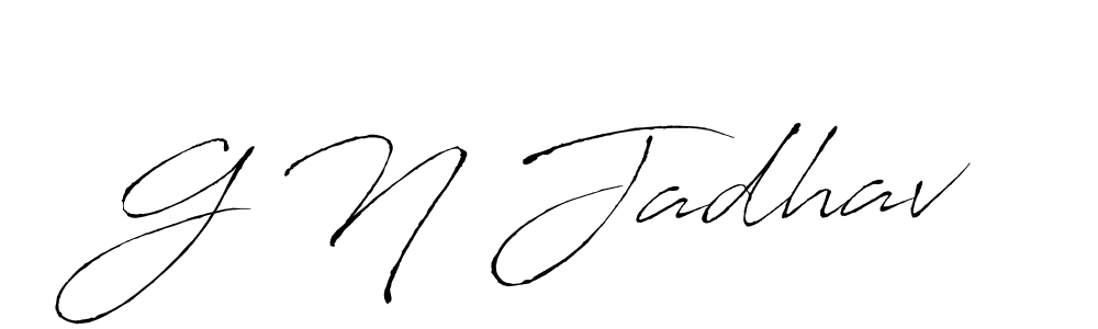 How to make G N Jadhav signature? Antro_Vectra is a professional autograph style. Create handwritten signature for G N Jadhav name. G N Jadhav signature style 6 images and pictures png