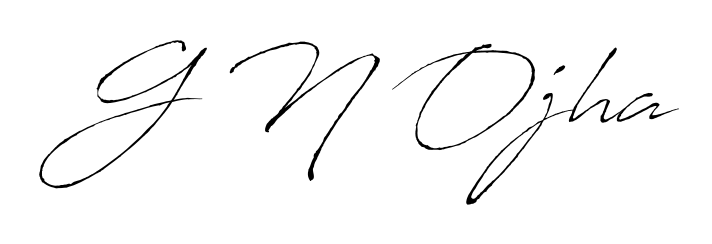 Use a signature maker to create a handwritten signature online. With this signature software, you can design (Antro_Vectra) your own signature for name G N Ojha. G N Ojha signature style 6 images and pictures png