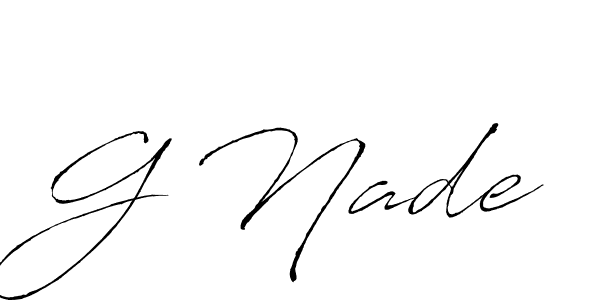 You should practise on your own different ways (Antro_Vectra) to write your name (G Nade) in signature. don't let someone else do it for you. G Nade signature style 6 images and pictures png