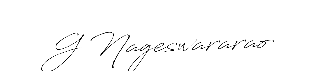 Make a beautiful signature design for name G Nageswararao. With this signature (Antro_Vectra) style, you can create a handwritten signature for free. G Nageswararao signature style 6 images and pictures png