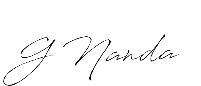 Similarly Antro_Vectra is the best handwritten signature design. Signature creator online .You can use it as an online autograph creator for name G Nanda. G Nanda signature style 6 images and pictures png