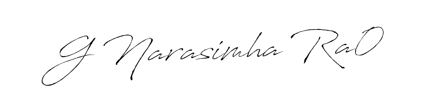 Use a signature maker to create a handwritten signature online. With this signature software, you can design (Antro_Vectra) your own signature for name G Narasimha Ra0. G Narasimha Ra0 signature style 6 images and pictures png