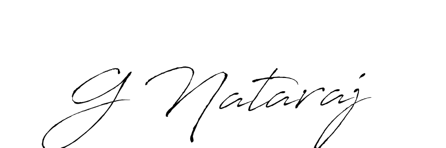 How to make G Nataraj signature? Antro_Vectra is a professional autograph style. Create handwritten signature for G Nataraj name. G Nataraj signature style 6 images and pictures png