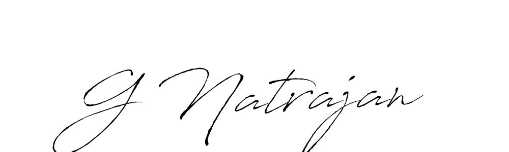 Design your own signature with our free online signature maker. With this signature software, you can create a handwritten (Antro_Vectra) signature for name G Natrajan. G Natrajan signature style 6 images and pictures png