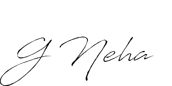 Use a signature maker to create a handwritten signature online. With this signature software, you can design (Antro_Vectra) your own signature for name G Neha. G Neha signature style 6 images and pictures png