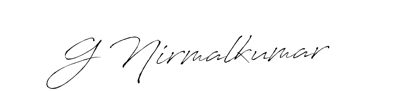 It looks lik you need a new signature style for name G Nirmalkumar. Design unique handwritten (Antro_Vectra) signature with our free signature maker in just a few clicks. G Nirmalkumar signature style 6 images and pictures png