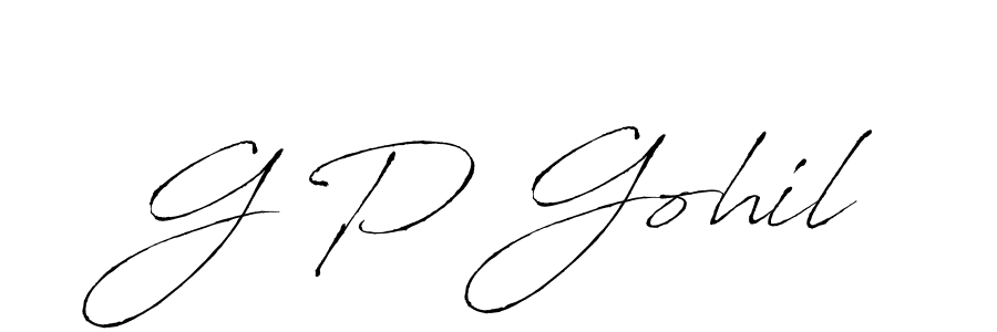 Also You can easily find your signature by using the search form. We will create G P Gohil name handwritten signature images for you free of cost using Antro_Vectra sign style. G P Gohil signature style 6 images and pictures png