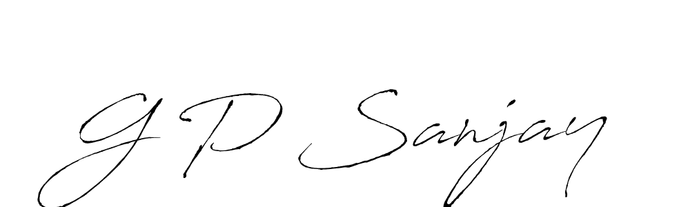 if you are searching for the best signature style for your name G P Sanjay. so please give up your signature search. here we have designed multiple signature styles  using Antro_Vectra. G P Sanjay signature style 6 images and pictures png