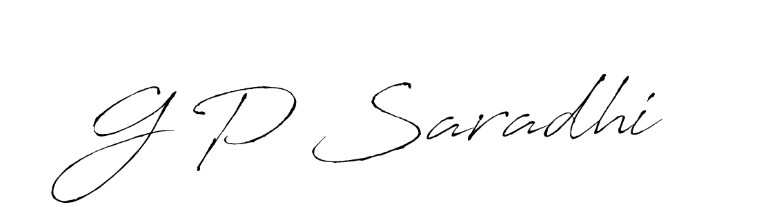 Design your own signature with our free online signature maker. With this signature software, you can create a handwritten (Antro_Vectra) signature for name G P Saradhi. G P Saradhi signature style 6 images and pictures png