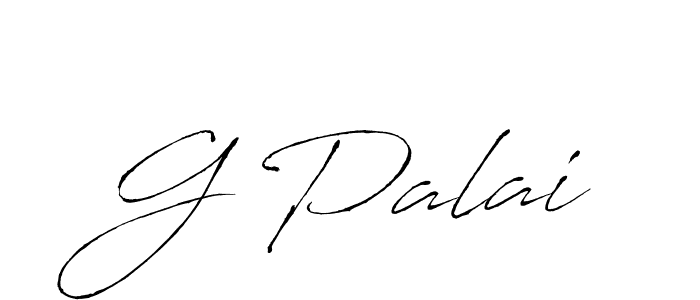 How to make G Palai signature? Antro_Vectra is a professional autograph style. Create handwritten signature for G Palai name. G Palai signature style 6 images and pictures png