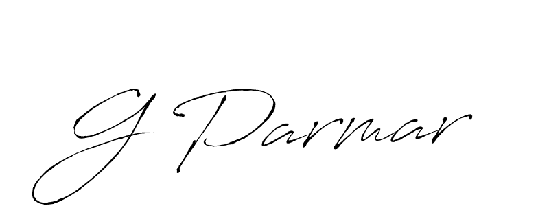 Also we have G Parmar name is the best signature style. Create professional handwritten signature collection using Antro_Vectra autograph style. G Parmar signature style 6 images and pictures png