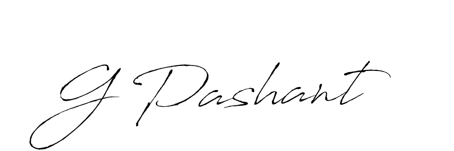 How to make G Pashant signature? Antro_Vectra is a professional autograph style. Create handwritten signature for G Pashant name. G Pashant signature style 6 images and pictures png