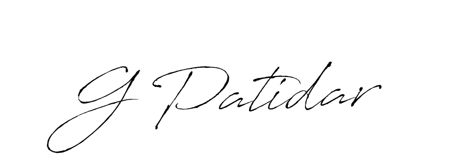 if you are searching for the best signature style for your name G Patidar. so please give up your signature search. here we have designed multiple signature styles  using Antro_Vectra. G Patidar signature style 6 images and pictures png