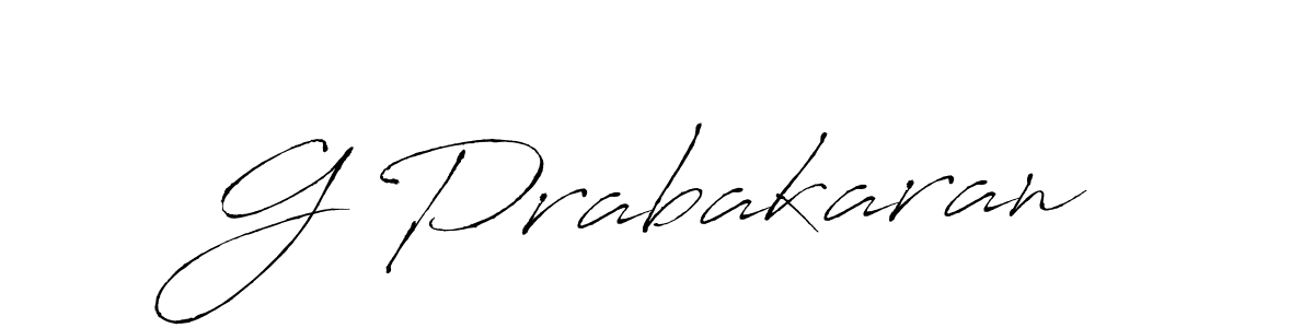 How to make G Prabakaran name signature. Use Antro_Vectra style for creating short signs online. This is the latest handwritten sign. G Prabakaran signature style 6 images and pictures png