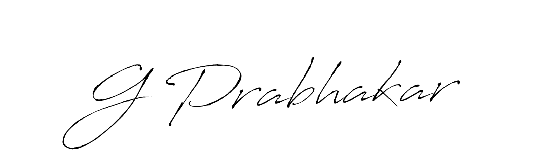 The best way (Antro_Vectra) to make a short signature is to pick only two or three words in your name. The name G Prabhakar include a total of six letters. For converting this name. G Prabhakar signature style 6 images and pictures png