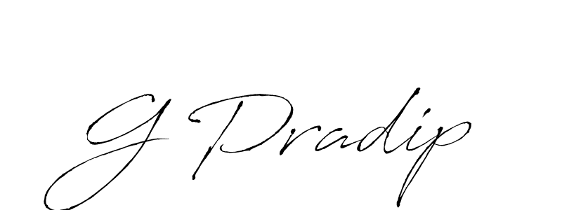 Create a beautiful signature design for name G Pradip. With this signature (Antro_Vectra) fonts, you can make a handwritten signature for free. G Pradip signature style 6 images and pictures png