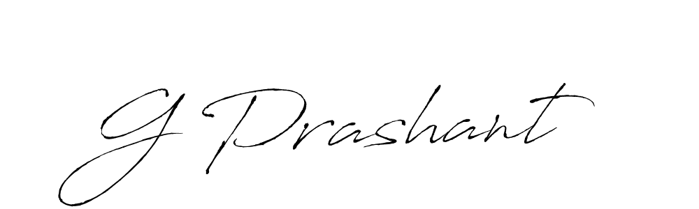 if you are searching for the best signature style for your name G Prashant. so please give up your signature search. here we have designed multiple signature styles  using Antro_Vectra. G Prashant signature style 6 images and pictures png