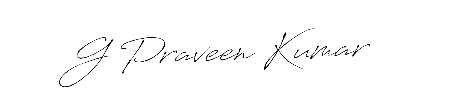if you are searching for the best signature style for your name G Praveen Kumar. so please give up your signature search. here we have designed multiple signature styles  using Antro_Vectra. G Praveen Kumar signature style 6 images and pictures png