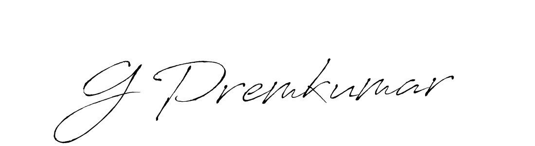 The best way (Antro_Vectra) to make a short signature is to pick only two or three words in your name. The name G Premkumar include a total of six letters. For converting this name. G Premkumar signature style 6 images and pictures png
