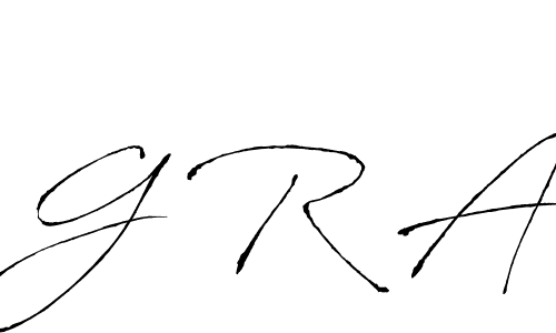 Design your own signature with our free online signature maker. With this signature software, you can create a handwritten (Antro_Vectra) signature for name G R A. G R A signature style 6 images and pictures png