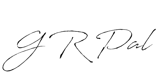 Use a signature maker to create a handwritten signature online. With this signature software, you can design (Antro_Vectra) your own signature for name G R Pal. G R Pal signature style 6 images and pictures png