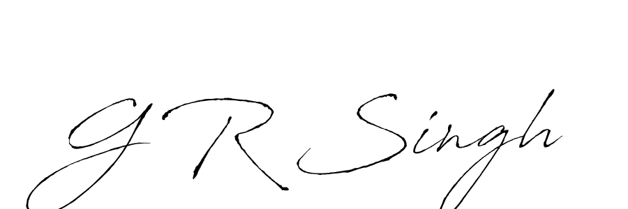 How to make G R Singh name signature. Use Antro_Vectra style for creating short signs online. This is the latest handwritten sign. G R Singh signature style 6 images and pictures png