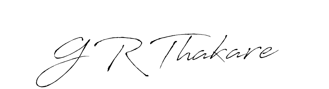 G R Thakare stylish signature style. Best Handwritten Sign (Antro_Vectra) for my name. Handwritten Signature Collection Ideas for my name G R Thakare. G R Thakare signature style 6 images and pictures png