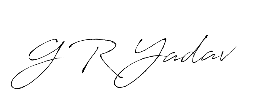 Use a signature maker to create a handwritten signature online. With this signature software, you can design (Antro_Vectra) your own signature for name G R Yadav. G R Yadav signature style 6 images and pictures png