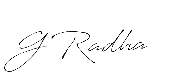 Antro_Vectra is a professional signature style that is perfect for those who want to add a touch of class to their signature. It is also a great choice for those who want to make their signature more unique. Get G Radha name to fancy signature for free. G Radha signature style 6 images and pictures png