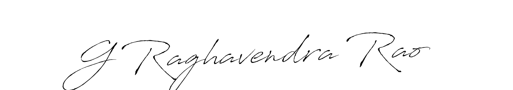 Create a beautiful signature design for name G Raghavendra Rao. With this signature (Antro_Vectra) fonts, you can make a handwritten signature for free. G Raghavendra Rao signature style 6 images and pictures png