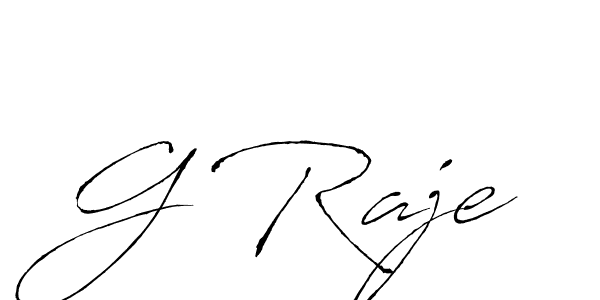 if you are searching for the best signature style for your name G Raje. so please give up your signature search. here we have designed multiple signature styles  using Antro_Vectra. G Raje signature style 6 images and pictures png