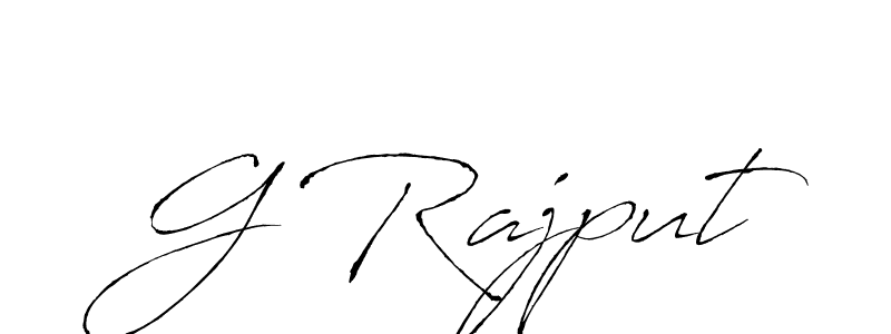 The best way (Antro_Vectra) to make a short signature is to pick only two or three words in your name. The name G Rajput include a total of six letters. For converting this name. G Rajput signature style 6 images and pictures png