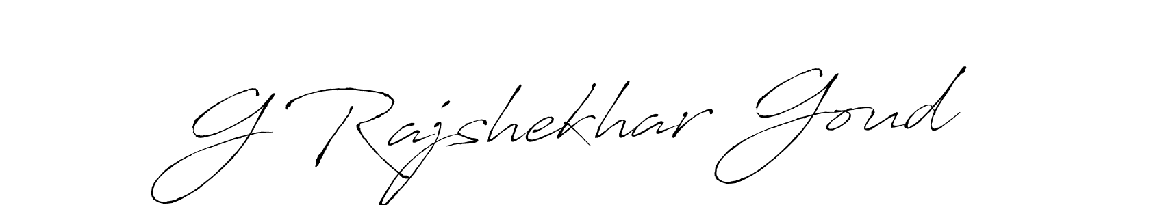 Make a beautiful signature design for name G Rajshekhar Goud. With this signature (Antro_Vectra) style, you can create a handwritten signature for free. G Rajshekhar Goud signature style 6 images and pictures png