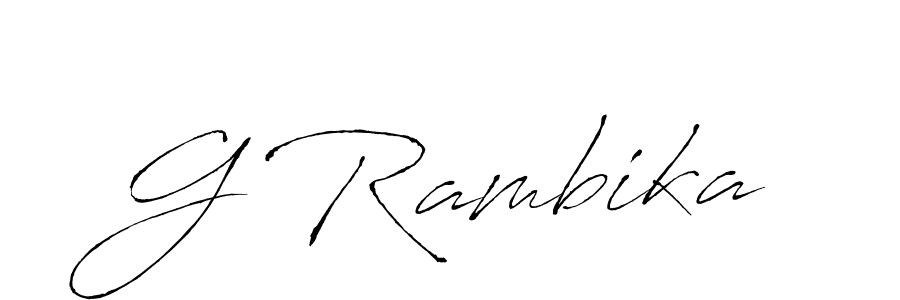 You can use this online signature creator to create a handwritten signature for the name G Rambika. This is the best online autograph maker. G Rambika signature style 6 images and pictures png