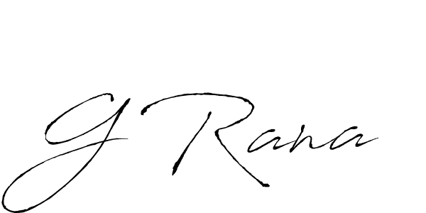 How to Draw G Rana signature style? Antro_Vectra is a latest design signature styles for name G Rana. G Rana signature style 6 images and pictures png