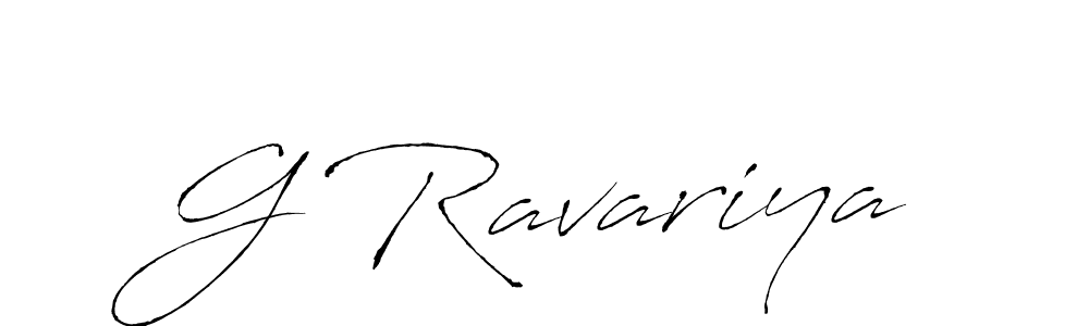 Antro_Vectra is a professional signature style that is perfect for those who want to add a touch of class to their signature. It is also a great choice for those who want to make their signature more unique. Get G Ravariya name to fancy signature for free. G Ravariya signature style 6 images and pictures png