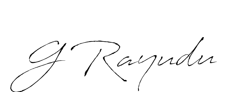 Use a signature maker to create a handwritten signature online. With this signature software, you can design (Antro_Vectra) your own signature for name G Rayudu. G Rayudu signature style 6 images and pictures png