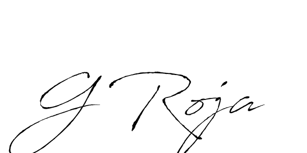 Make a beautiful signature design for name G Roja. With this signature (Antro_Vectra) style, you can create a handwritten signature for free. G Roja signature style 6 images and pictures png