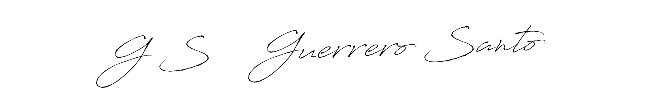 Best and Professional Signature Style for G S    Guerrero Santo. Antro_Vectra Best Signature Style Collection. G S    Guerrero Santo signature style 6 images and pictures png