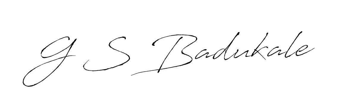 Make a beautiful signature design for name G S Badukale. Use this online signature maker to create a handwritten signature for free. G S Badukale signature style 6 images and pictures png