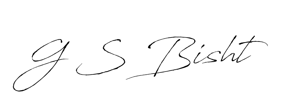 How to make G S Bisht name signature. Use Antro_Vectra style for creating short signs online. This is the latest handwritten sign. G S Bisht signature style 6 images and pictures png
