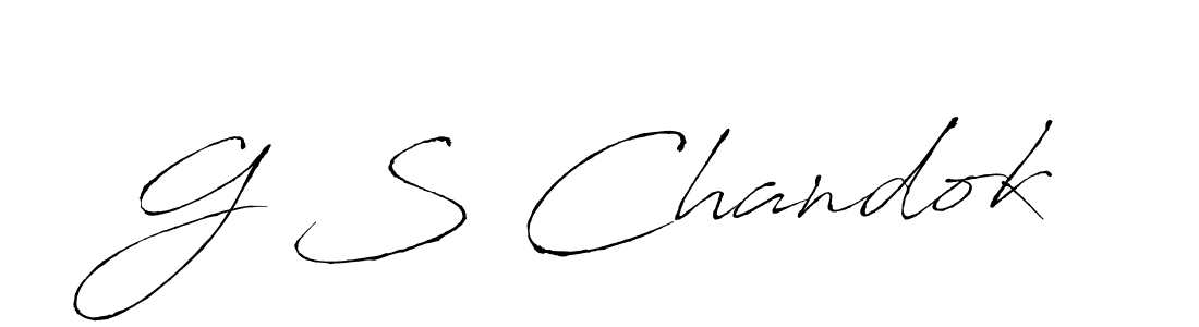 How to make G S Chandok signature? Antro_Vectra is a professional autograph style. Create handwritten signature for G S Chandok name. G S Chandok signature style 6 images and pictures png