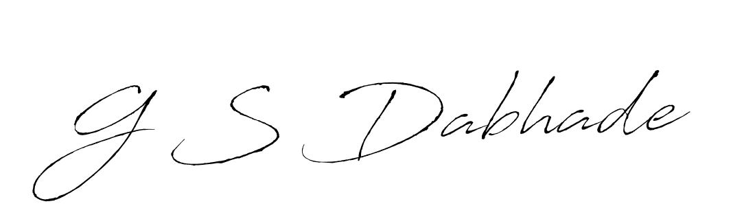 You should practise on your own different ways (Antro_Vectra) to write your name (G S Dabhade) in signature. don't let someone else do it for you. G S Dabhade signature style 6 images and pictures png